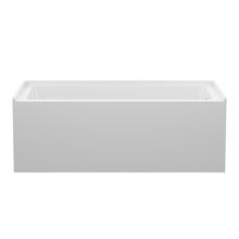 Load image into Gallery viewer, Alcove Soaking Bathtub With Skirt - Back - To - Wall Design - Glossy White