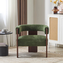 Load image into Gallery viewer, Modern Upholstered Accent Arm Chair With Barrel Back Design