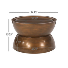 Load image into Gallery viewer, Sparling - Modern Iron Hourglass Coffee Table