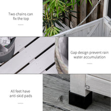 Load image into Gallery viewer, Outsunny - 75 Gallon Wooden Deck Box, Outdoor Storage Container With Aerating Gap & Weather-Fighting Finish - Gray