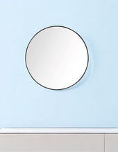 Load image into Gallery viewer, 32" Round Framed Accent Mirror - Black