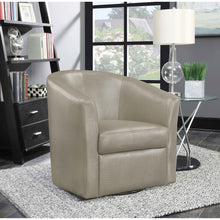 Load image into Gallery viewer, Swivel Armchair With Barrel-Back Design