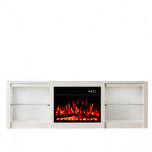 Load image into Gallery viewer, Fireplace Entertainment Center With Fireplace (734209) - Black