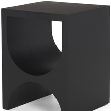 Load image into Gallery viewer, Iron Square Sled End Table - Black