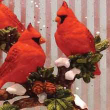 Load image into Gallery viewer, Plastic Bird Tabletop Sculpture With LED - White / Red