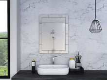 Load image into Gallery viewer, 28" Wall Mounted Frameless Bathroom Vanity Mirror - Gray
