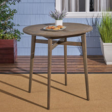 Load image into Gallery viewer, Outdoor Acacia Wood Bar Table With Slat Top
