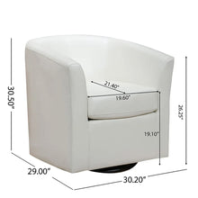 Load image into Gallery viewer, Melodize - Swivel Club Chair With Barrel Shape Design