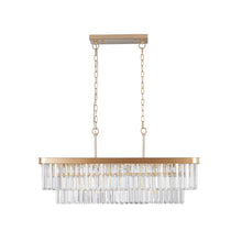 Load image into Gallery viewer, Metal Eleven Light Chandelier With Gold Shades - Gold