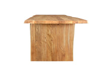 Load image into Gallery viewer, 108" Solid Wood Live Edge Sled Base Dining Table - Natural