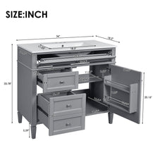 Load image into Gallery viewer, Bathroom Vanity With Top Sink, 2 Drawers And Tip Out Drawer