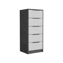 Load image into Gallery viewer, Five Drawer Standard Chest - White And Gray