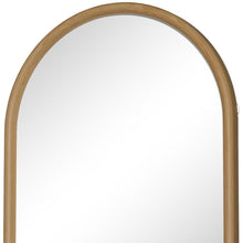 Load image into Gallery viewer, Solid Wood Arch Framed Accent Mirror - Brown