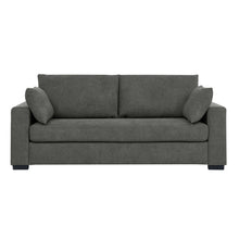 Load image into Gallery viewer, Upholstered Sofa With Toss Pillows - Dark Gray