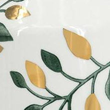 Load image into Gallery viewer, Floral Leaf Bud Table Vase - White / Green / Gold