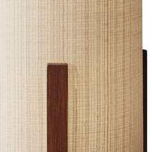 Load image into Gallery viewer, Solid Wood Bedside Table Lamp With Natural Cylinder Shade - Brown