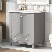 Load image into Gallery viewer, Modern Bathroom Vanity With Sink Combo, Doors And Drawer