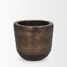 Load image into Gallery viewer, Round Floor Vase (729962) - Antiqued Brass