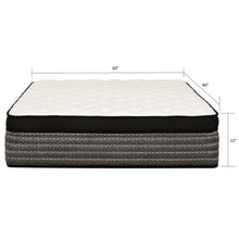 Load image into Gallery viewer, 12" Premium Hybrid Mattress In A Box Soft Gel Memory Foam Top With Cooling Technology - Gray / White - Queen