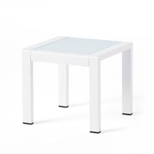 Load image into Gallery viewer, Cape Coral - Contemporary Side Table With Frosted Glass Top