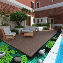 Load image into Gallery viewer, Stone Style Patio Deck Tiles Diy Interlocking Floor Tiles