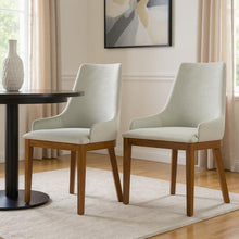Load image into Gallery viewer, Wood Dining Parsons Chairs (Set of 2) - Natural / Walnut