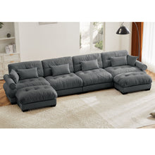 Load image into Gallery viewer, Super Comfort Oversized Modular Sectional Sofa With Movable Ottoman
