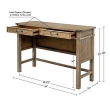 Load image into Gallery viewer, Belfast - Occasional Table With 2 Drawers - Reclaimed Natural