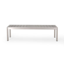 Load image into Gallery viewer, Outdoor Modern Aluminum Dining Bench, Durable And Elegant Design