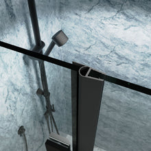 Load image into Gallery viewer, Bi-Fold Semi-Frameless Shower Doors In Matte With Clear Glass
