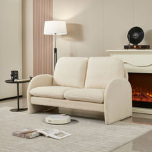 Load image into Gallery viewer, Loveseat Sofa Small Couch For Living Room, Sherpa Fabric Upholstered Loveseat Sofa Couch, Small Loveseat Sofa For Apartment, Bedroom