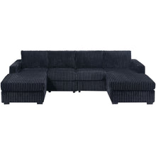 Load image into Gallery viewer, U-Shaped Sectional Set With Cushion Back Armless Chairs Right And Left Arm Chaise