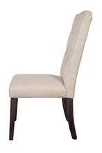 Load image into Gallery viewer, Tufted And Upholstered Linen Dining Side Chairs (Set of 2) - Beige