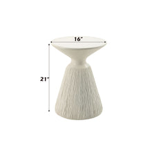 Load image into Gallery viewer, Duane - Fiber Concrete Accent Table - White