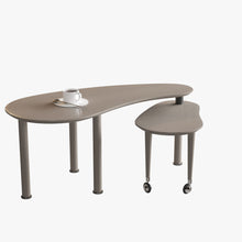 Load image into Gallery viewer, Rotatable Cocktail Table With Solid Legs, 360 Degree Rotating