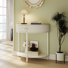 Load image into Gallery viewer, Demi Lune - Console Table With 2 Storage Drawers