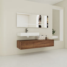Load image into Gallery viewer, Modern Wall Mounted Bathroom Vanity With Resin Sink And Soft Close Drawer