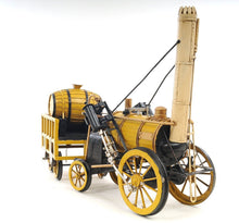 Load image into Gallery viewer, c1829 Rocket Steam Engine Model Sculpture - Yellow / Black