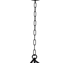 Load image into Gallery viewer, Unique Statement Four Light Metal Chandelier With Shades - Black