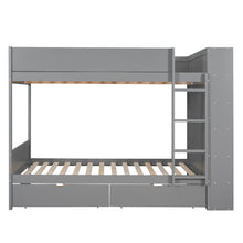 Load image into Gallery viewer, Bunk Bed With 2 Drawers And Multi Layer Cabinet