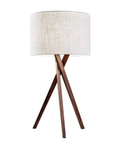 Load image into Gallery viewer, Tripod Leg Table Lamp - Walnut Wood