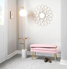 Load image into Gallery viewer, Symbol - Contemporary / Glam Floor Lamp Side Table - White Marble