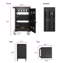 Load image into Gallery viewer, Mobile Charging Cart For Tablets Laptops 35, Device Capacity Matt Metal