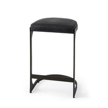 Load image into Gallery viewer, 29" Iron Backless Bar Chair - Black