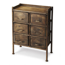 Load image into Gallery viewer, Metal Six Drawer Chest - Bronze