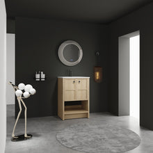 Load image into Gallery viewer, Modern Freestanding Bathroom Vanity With Ceramic Sink And Soft Closing Doors