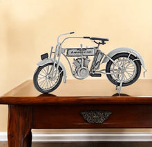 Load image into Gallery viewer, Hand Painted Model Motorcycle Tabletop Sculpture - White