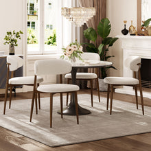 Load image into Gallery viewer, Upholstered Dining Chairs For Dining Room (Set of 2) - Beige