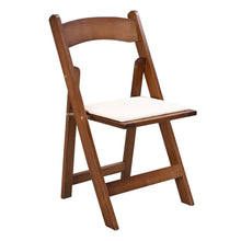 Load image into Gallery viewer, Solid Wood Upholstered Folding Chair Set, Dining Room (Set of 4)