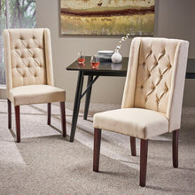 Load image into Gallery viewer, Sophisticated Tufted Dining Chair With High Back Design
